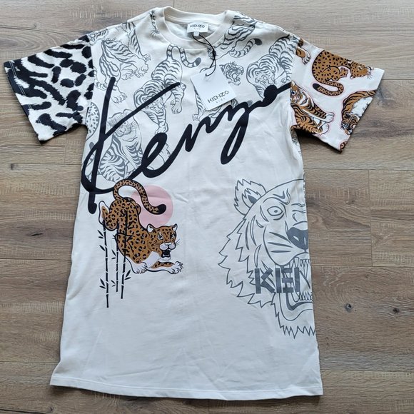 NWT KENZO Kids Cotton Jersey Dress size 12 - Picture 6 of 10